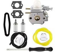 Carburetor for Craftsman 753-06190 751-14840, Fits TB21EC TB22 TB32EC M2500 RM2510, 11-Piece Kit
