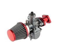 Carburetor For VM22 Carburetor For Predator 212cc 196cc For Coleman CT200U BT200X Mini Bike KT196 Go Kart GX160 GX200 6.5hp Clone Engine Air Filter(Red)