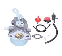 Carburetor Fuel Filter Pipe Gasket Set 640052, Compatible Replacement for Tecumseh HMSK80 HMSK90 8hp 9hp 10hp LH318SA LH358SA, Aluminum Carburetor Kit for Lawn Mower Snow Blower