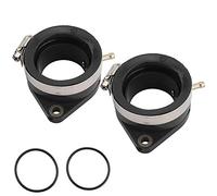 Carburetor Intake Joint Boot 2PCS for XV750 1981-1983 | rubber boots for Virago, oil- sealing manifold adapter, gaskets included in 2-pair kit