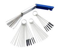 Carburetor Jet Cleaning Kit with Brushes & Needles, Stainless Steel Carbon Dirt Removal Tool Set for Car, Motorcycle, Moped, Scooter and ATV Carb Jets(Needles)