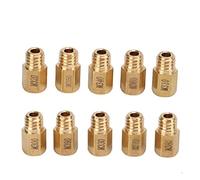 Carburetor Jet Kit, 10 Pcs Main Jet Carburetor Carb Main Jet Kit Hex Style Replacement for Mikuni VM TM TMX 300-390 Carburetor Accessories