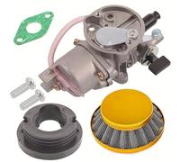 Carburetor Jet Kit 2 Stroke Carb Carburetor With Pod Air Filter Manifold Inlet Pipe FIT For 43cc 47cc 49cc Cooled ATV Dirt Pocket Bike(AF0110-Gold)