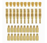 Carburetor Jet Kit Carburetor Jets Replacement Include 30 Pcs M5 Main Jets and 10 Pcs M6 Slow Pilot Jets Compatible with Keihin PWK OKO CVK KOSO PE PWM for Optimal Performance and Precision Tuning