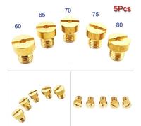Carburetor Jets #60, #65, #70, #75, #80 for 50cc 60cc 80cc Motorized Racing Carb - 5pcs Set, Compatible with Standard Thread (Not M5)