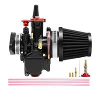 Carburetor Kit 21 24 26 28 30 32 34MM Racing Carb Universal 2T 4T Carburetor with Air Filter Intake Manifold Boot Jets Motorcycle Racing Carb Kit for 75cc - 125cc Dirt Pit Bike ATV (34MM)