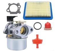 Carburetor Kit Compatible 498965 for Quantum For Engine Replacement 494971 494216 493422 Fit 122H00 128800 Includes Pre Filter Fuel Filter and Clips
