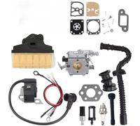 Carburetor Kit Designed for MS021 MS023 MS025 MS210 MS230 MS250 Chainsaws with Air Filter and Fuel Line Assembly