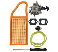 Carburetor Kit For BR500 BR550 BR600 BR700 Backpack Leaf Blower. Complete Replacement Parts Include Fuel Filter, PrimerBulb, Gaskets And Practical Adjustment Tool