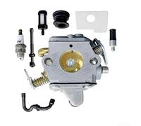 Carburetor Kit, for chainsaw Replacement Part 1130 120 0603 Repair Kit | 1130 120 0603 Metal Plastic Construction High Durability Fits MS170 MS180 017 018 Models Garden Maintenance Tool Repair