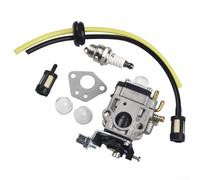 Carburetor Kit for Florabest 43 A1 FBK 4 B2 4in1 PBK 4 A1 2 A1 String Trimmer - Replacement Parts with Fuel Hose, Filter, Gasket, Bulb, Spark Plu, Check Valve