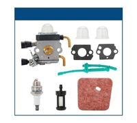 Carburetor Kit For Stihl FS55 FS55R FS55RC KM55 HL45KM55R FS38 String Trimmer Weed Eater With Air Filter Line Gasket Carb(1 set A)