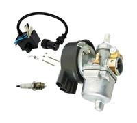 Carburetor Kit W/Spark Plug Fit For 2 Stroke 49cc 50cc 60cc 66cc 80cc 2 Stroke Engine Motorized Bicycle Push Bike