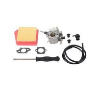Carburetor Kit with Air Filter for FS240 FS240C FS260 FS360 FS410, Includes Spark Oil Filter Gaskets Fuel Line, Metal Brass Replacement Parts for Brush Cutters