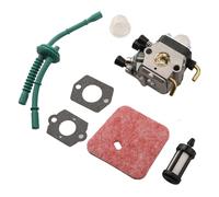 Carburetor Kit with Fuel Line for Stihl FS38 FS45 FS55 | For Stihl FS38 FS45 FS55 FS55R KM55R HL45 Pre-2013. Replaces Zama C1Q-S97 S71 S66 WT-447. 7-Piece Repair Set