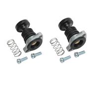 Carburetor Primer Pump Black Silver Compatible With Honda TRX300 TRX350 ATV(2 PCS)