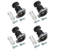 Carburetor Primer Pump Black Silver Compatible With Honda TRX300 TRX350 ATV(4 PCS)
