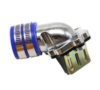 Carburetor Reed Valve Intake Manifold Aluminum Racing Fit For Yamaha JOG50 JOG90 BWS50 CY50 Go Kart 2-Stroke Scooter Intake Manifold Reed Valve(Blue)