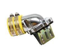 Carburetor Reed Valve Intake Manifold Aluminum Racing Fit For Yamaha JOG50 JOG90 BWS50 CY50 Go Kart 2-Stroke Scooter Intake Manifold Reed Valve(Yellow)