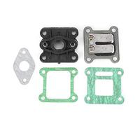 Carburetor Reed Valve Mainfold Kit, Carburetor Reed Valve Mainfold Kit Replacement for Pocket Bike Mini ATV/Dirt Bike