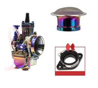 Carburetor Repair Kit 3Pcs/set Carburetor + Adapter + Air Filter With Mesh For 21 24 26 28 30 32 34mm For 50-250cc Motorcycle Carbureto(32mm)