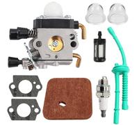 Carburetor Replacement for Stihl FS45 FS45C FS45L FS46 FS55 FS46C FS55C FS55R FS55RC FS55T FS75 FS80 FS85 FC55 HL45 HL75 HS70 HS74 KM55, Lawn Mower Parts with Air Filter, Primer Bulb, Fuel Line