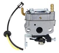 Carburetor Replacement for TITAN TTL488GDO 2-IN-1 and TTK587GDO 4-IN-1 Multi Tool Strimmer - Includes Fuel Line Assembly for Hedge Trimmer Cutter