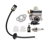 Carburetor Replacement Kit for Gardenline 1E34F 25CC Brush Cutter H129-1C1, Includes Gasket Fuel Line Filter For Primer Bulb, For Easy Install Engine Repair Part for Lawn Yard Maintenance Tools