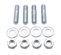 Carburetor Studs Kit, 4-Piece Set, 5/16" X 2" And 1-1/2" And 1-3/8", Metal, For Holley For Edelbrock Intake Manifold Accessories (3/8IN)