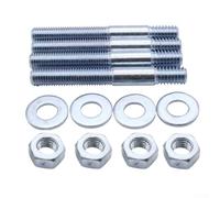 Carburetor Studs Kit 5/16 Inch For Holley for edelbrock Intake Manifold, Metal Silver Bolt Set With 2, 1-1/2, 1-3/8 Inch Sizes, Quick Install Hardware Accessories(1/2IN)