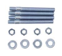 Carburetor Studs Set Steel Material 3.5in Length, 5/16in Thread Replacement for Holley Carter Rochester Pack of 4