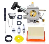 Carburetor Tune-Up Kit for BR800 BR800C BR800X Leaf Blower with Air Filter Spark Fuel Line Gaskets Bulb Cap Adjustment Tool Maintenance Set
