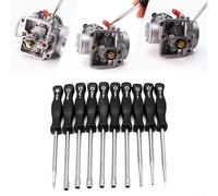 Carburetor Tuning Tool Kit 10 Piece - Small Engine Carb Adjuster for ATV UTV Snowmobile - Stainless Steel Screwdriver Set for Mechanics