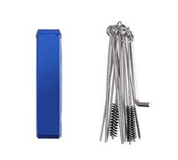 Carburetors Carbon Dirt Jet Remove Cleaner Kit,15 Cleaning Wires Set + 10 Cleaning Needles For Motorcycle ATV Moped Welder Carb(B)