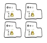 Carburetter Tuned Motorcycle Carburetor Repair Kit Floating Needle Gasket Rubber Parts For H&onda XL650V Transalp 2000-2006 Engine Part Tool Carburetter Assembly(4 SET 1)