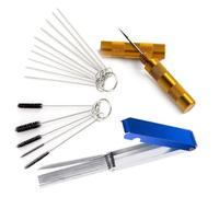 Carburettor Cleaning Kit, Carburettor Cleaner, 13 Cleaning Sets+10 Cleaning Needles+5 Nylon Brushes+1 Sharpening Mandrel for Motorcycle, ATV