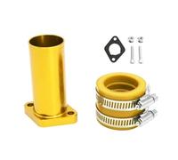 Carburettor For PWK 21-30MM For Predator 196cc 200cc 212cc VM CNC Intake Manifold Adapter Set Engine Connector Carburetor Carb(Gold)