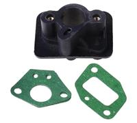 Carburettor Kit 2 Pcs 43CC 52CC Brush Cutter Intake Manifold Carburetor Base Connector Intake Manifold Admitting Pipe Carb Adaptor Racing Carb