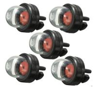 Carburettor Kit 5PCS White Transparent BrushcutterChainsaws Trimmer Carburetor Oil bubble Fuel Pump Carburetter Primer Aluminum Alloy Carb