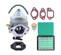 Carburettor Kit for Honda GCV190 Engine, Compatible with HRB217 HRX217 Mower, Includes Air Filter Fuel Line Seals, Replaces 16100-Z0Y-811 812 813