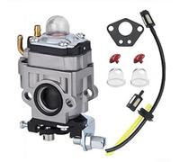 Carburettor Kit with Gasket for 52cc 49cc 43cc Lawn Mower, Replacement Carburetor Accessories Including Petrol Filter Hose, Priming Pump and Valve