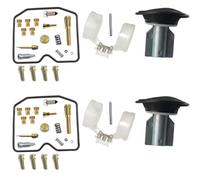 Carburettor Repair Kit Motorcycle Carburetor Repair Kit For Kawasaki LTD EN 450 454 EN450 1985-1990 Float Valve Plunger Diaphragm Main Jet (Color 4)