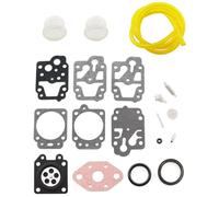 Carburettor Service Kit for Hyundai HYBC5200 HYMT5200 P1PE P5200MT HYMT5080 52cc Gasket Set Repair Kit