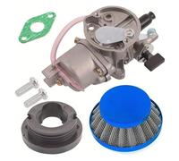 Carburretor For 43cc 47cc 49cc Air Cooled For Mini ATV Quad Dirt Pocket Bike 2 Stroke Carb Carburetor With Pod Air Filter Manifold Inlet Pipe Carburetter Carb(Blue)