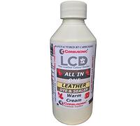 Carbusonic Leather Dye Cream for Sofas, Chairs, Shoes, Handbags, Car Seats, Jackets. Hard Wearing Scuff & Scratch Resistant. 250ml Bottle Covers 10 Sq Ft. Cream Color. 250 grams