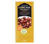 CarbZone Low Carb Dark Chocolate Hazelnut - No Added Sugar 125 Grams (Pack of 2)