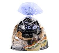 CarbZone Low Carb FROSKORPA Crispy Rolls, High Protein & Fibre, Vegan Friendly, No Added Sugar, Non-GMO, 24g Protein per 100g, 25 Pieces - Healthy Breakfast & Snack Option (225g, Pack of 1)