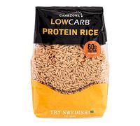 CarbZone Low Carb Rice, Protein-Rich Rice, Wheat Flour, Low Calorie, Easy To Cook, 500 Grams (Pack of 2)