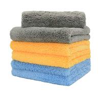 CARCAREZ Microfiber Towels for Cars, Car Drying Wash Detailing Towel with Plush Edgeless Microfiber Cloth (Multi)
