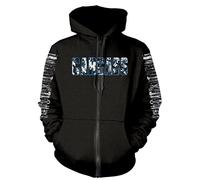 Carcass 'Necro Head' (Black) Zip Up Hoodie